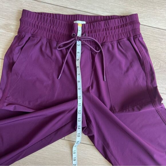 Women's Burgundy Jogger Pants - Picture 7 of 8
